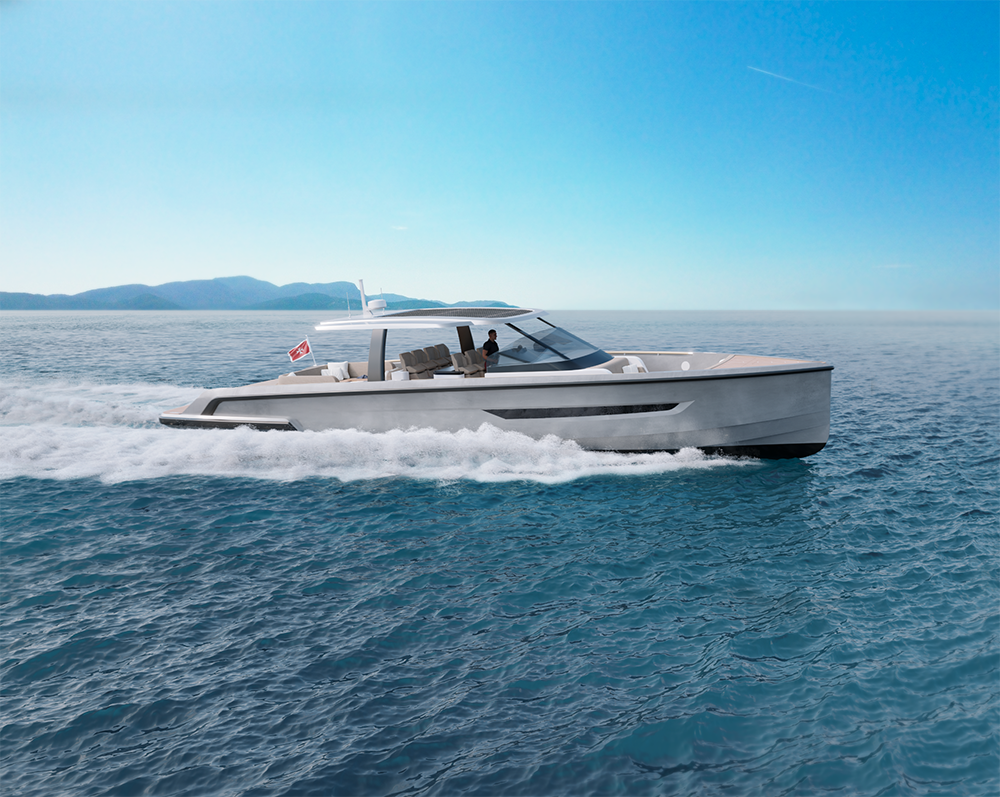 Sialia 59 Electric Tender sailing