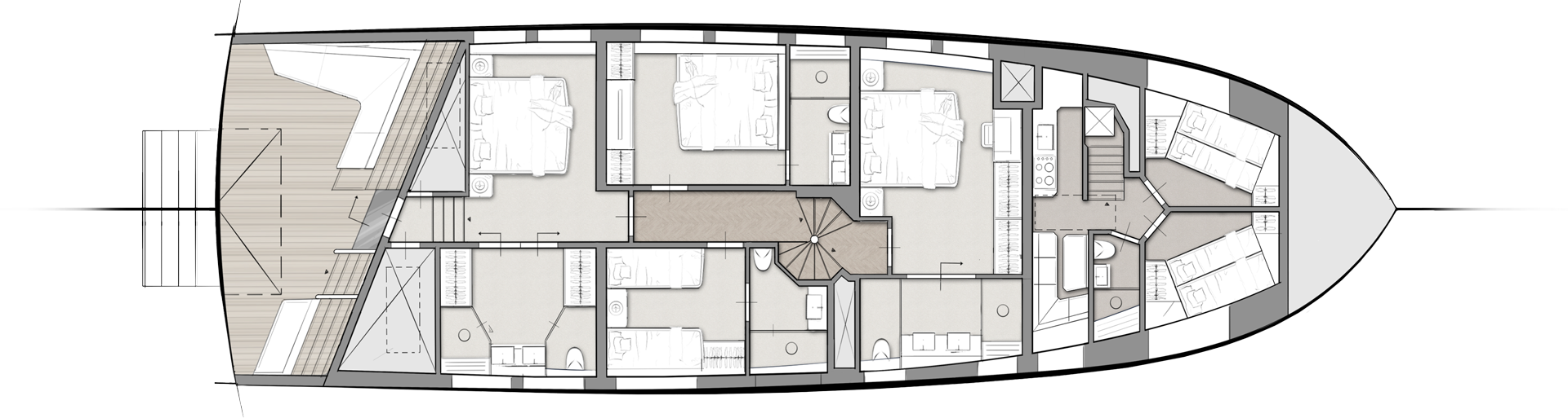 Lower deck