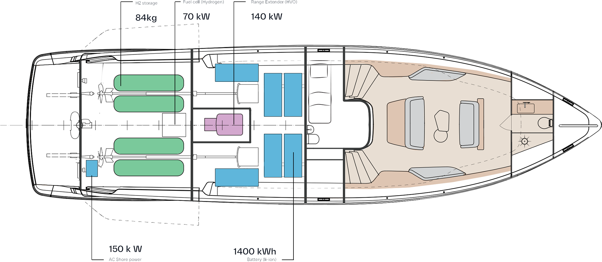 Lower deck