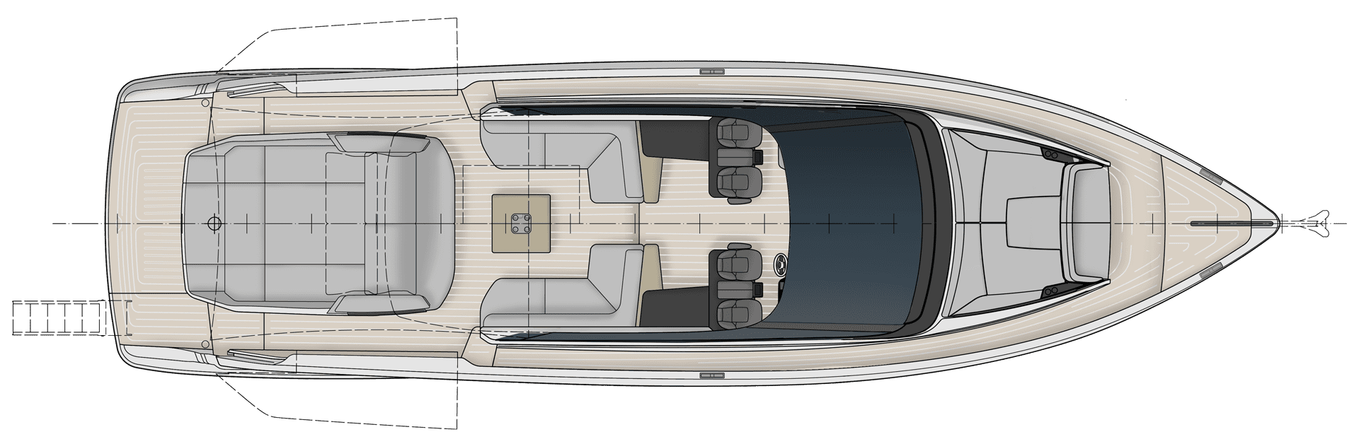 Lower deck